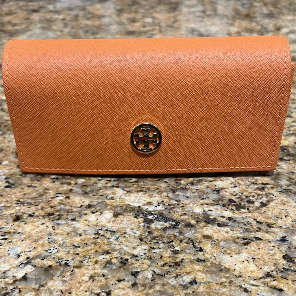 Tory Burch Vibrant Orange Sunglasses Case Only